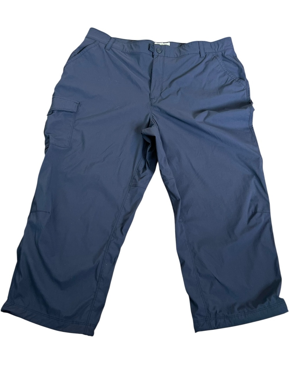 L.L.Bean Women’s XL MT Navy Cargo Capri Pants Lightweight Nylon Hiking Outdoor - Picture 2 of 9